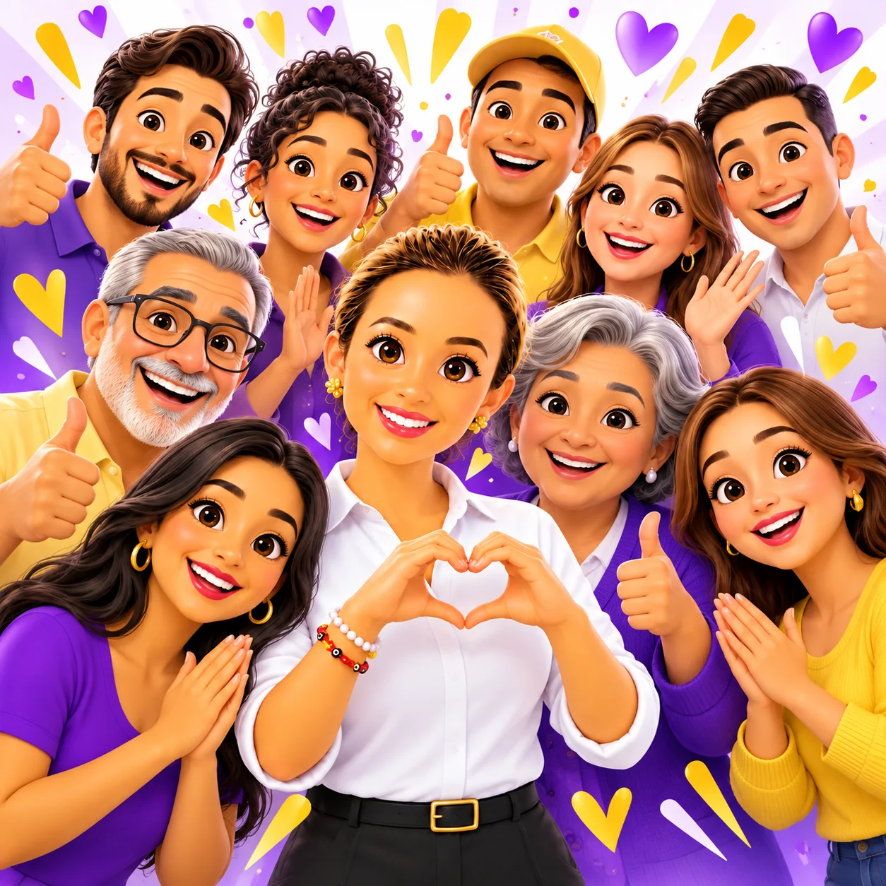 Ilustración de la comunidad reunida